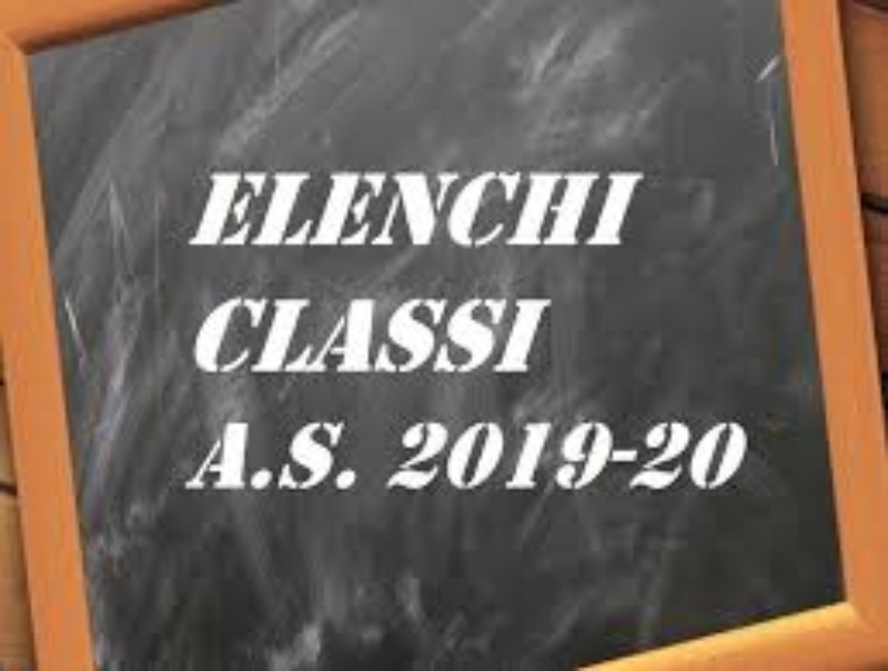 Elenchi Alunni Classi Prima a.s. 2019-20