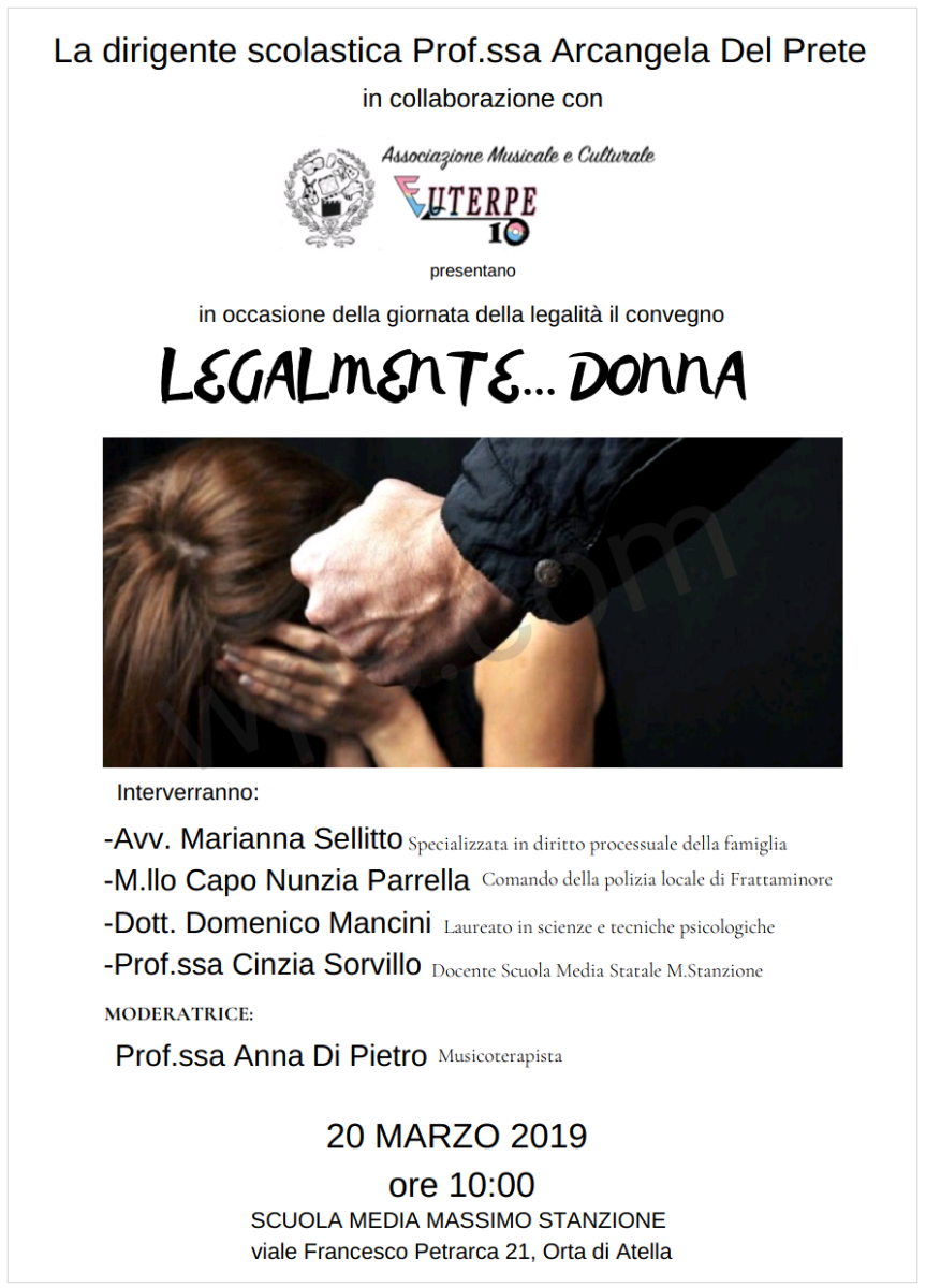 Convegno Legalmente Donna 20-3-2019